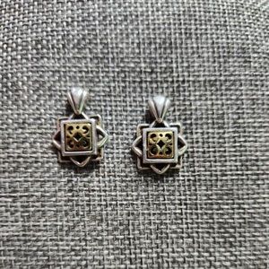 Brighton Two-Toned post earrings